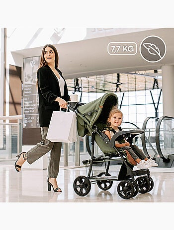Poussette tout terrain LIONELO Emma - 6-36 mois - Sac inclus - Pliage rapide