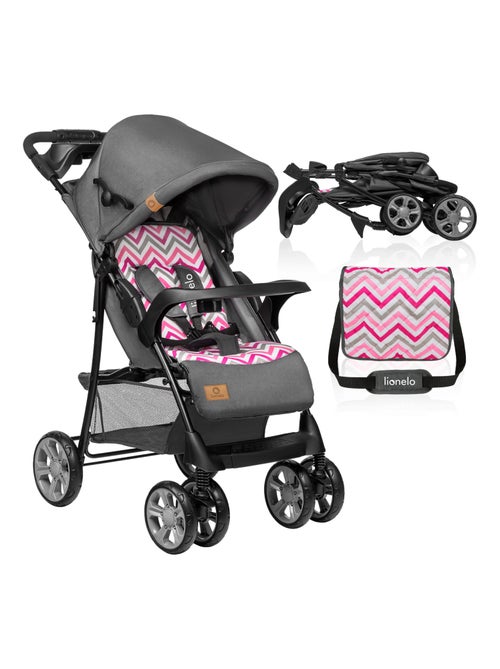 Poussette tout terrain LIONELO Emma - 6-36 mois - Sac inclus - Pliage rapide - Kiabi