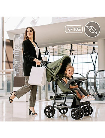 Poussette tout terrain LIONELO Emma - 6-36 mois - Sac inclus - Pliage rapide