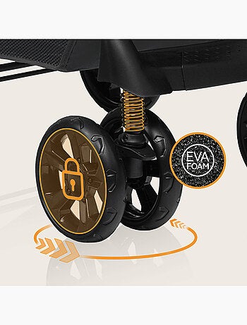 Poussette tout terrain LIONELO Emma - 6-36 mois - Sac inclus - Pliage rapide