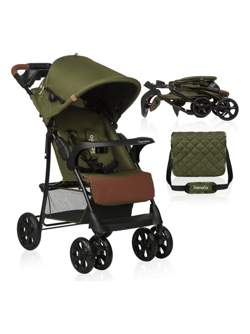 Poussette tout terrain LIONELO Emma - 6-36 mois - Sac inclus - Pliage rapide - Kiabi