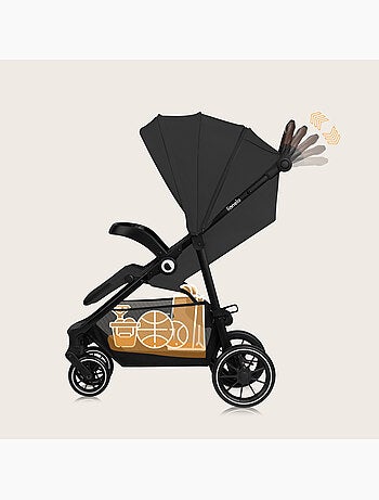 Poussette tout terrain LIONELO Emma One - Pliage rapide - Grand roues - 6-48 mois