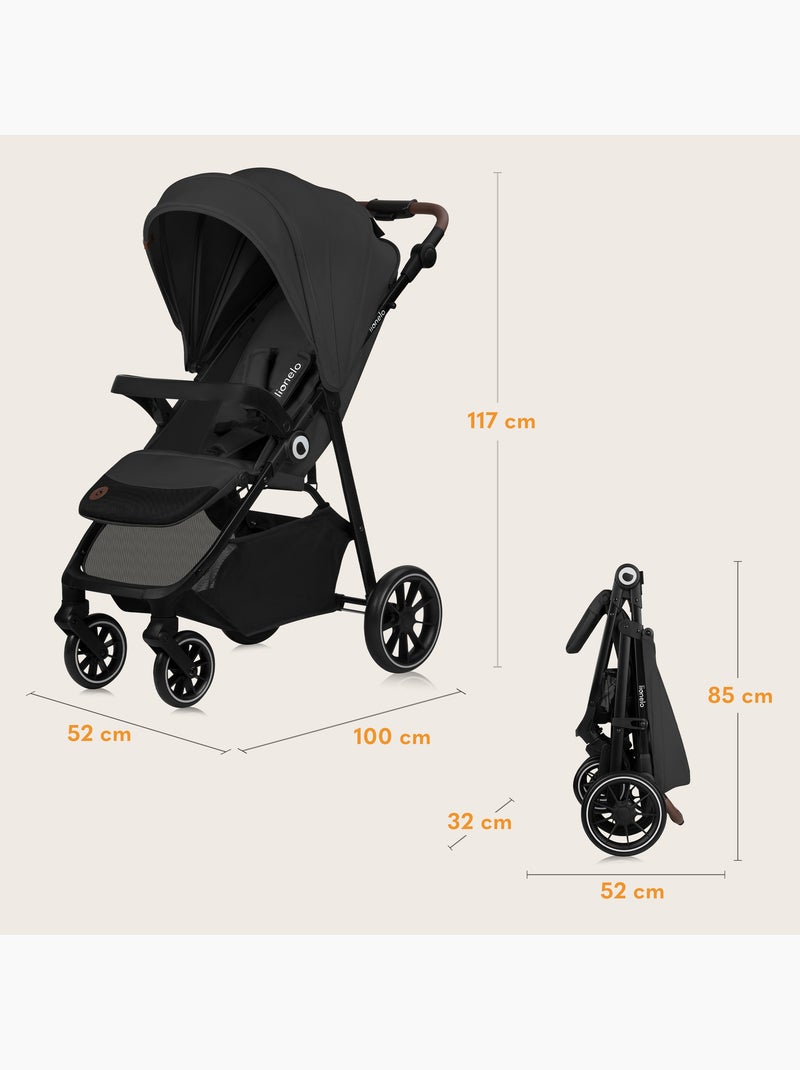 Poussette tout terrain LIONELO Emma One - Pliage rapide - Grand roues - 6-48 mois Gris - Kiabi