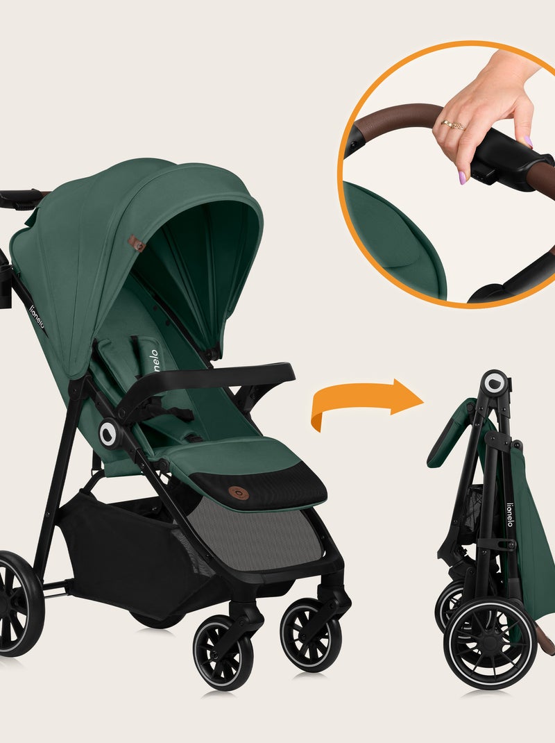 Poussette tout terrain LIONELO Emma One - Pliage rapide - Grand roues - 6-48 mois Vert - Kiabi
