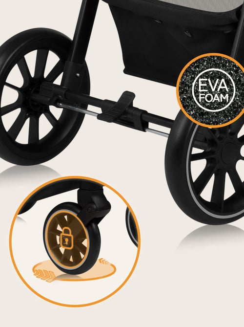 Poussette tout terrain LIONELO Emma One - Pliage rapide - Grand roues - 6-48 mois - Kiabi