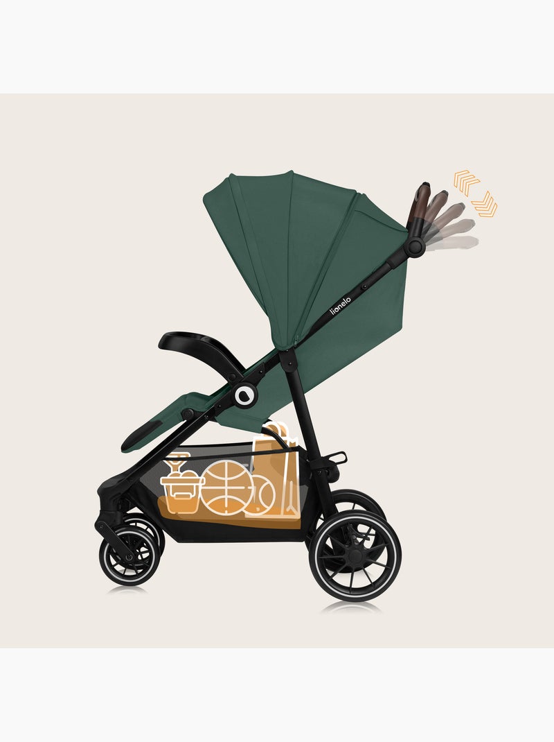 Poussette tout terrain LIONELO Emma One - Pliage rapide - Grand roues - 6-48 mois Vert - Kiabi