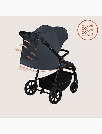 Poussette tout terrain LIONELO Iva - Matériau premium - Jusqu'à 22 kg - Grande espace