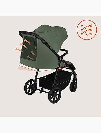 Poussette tout terrain LIONELO Iva - Matériau premium - Jusqu'à 22 kg - Grande espace