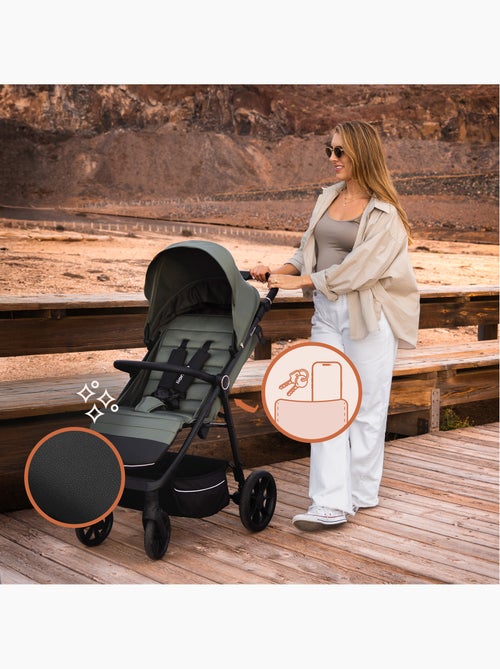Poussette tout terrain LIONELO Iva - Matériau premium - Jusqu'à 22 kg - Grande espace - Kiabi Poussette tout terrain LIONELO Iva - Matériau premium - Jusqu'à 22 kg - Grande espace - Kiabi
