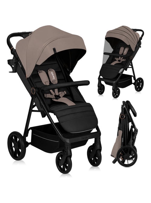 Poussette tout terrain LIONELO Mira - Jusqu'à 22 kg - Grande surface - Grandes roues - Kiabi