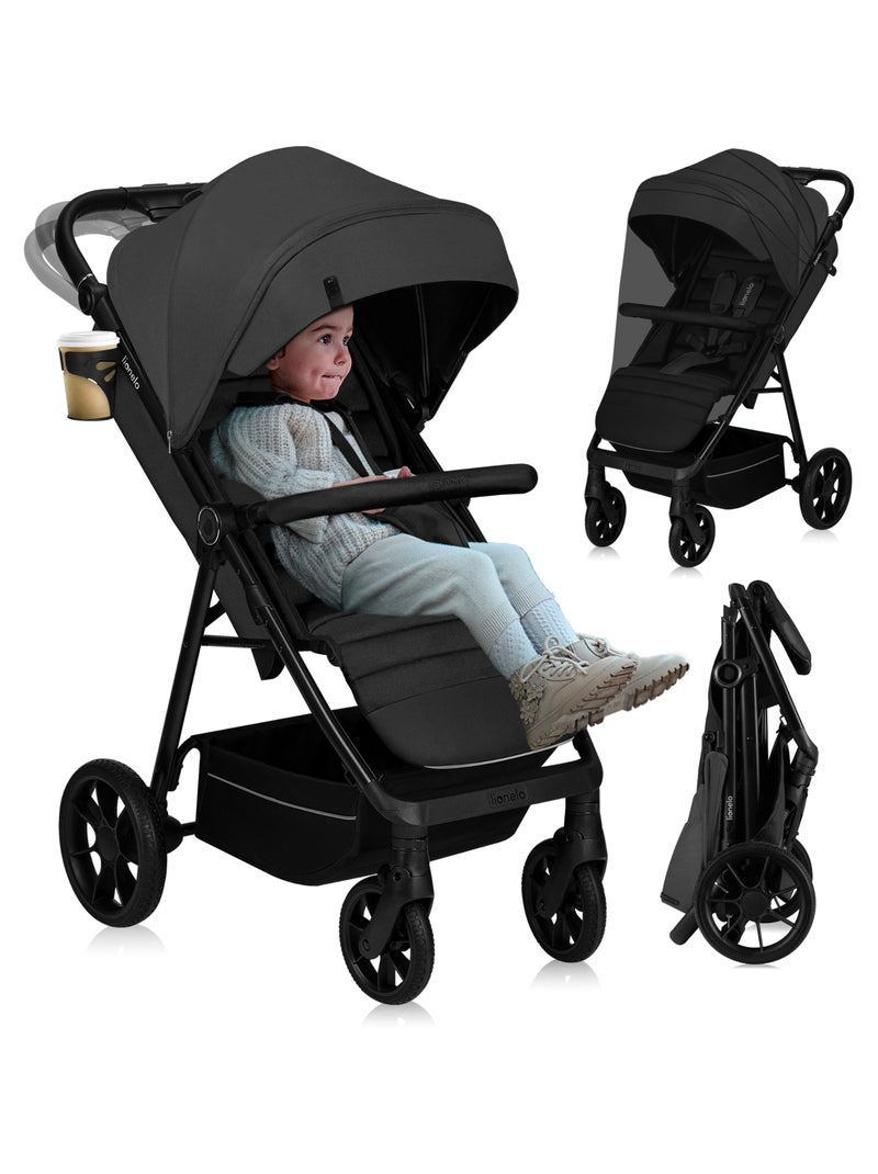 Poussette tout terrain LIONELO Mira - Jusqu'à 22 kg - Grande surface - Grandes roues Gris - Kiabi