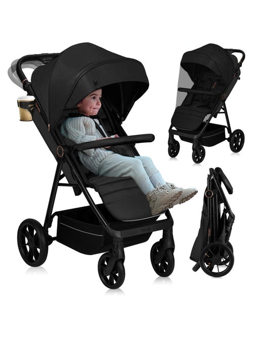 Poussette tout terrain LIONELO Mira - Jusqu'à 22 kg - Grande surface - Grandes roues - Kiabi