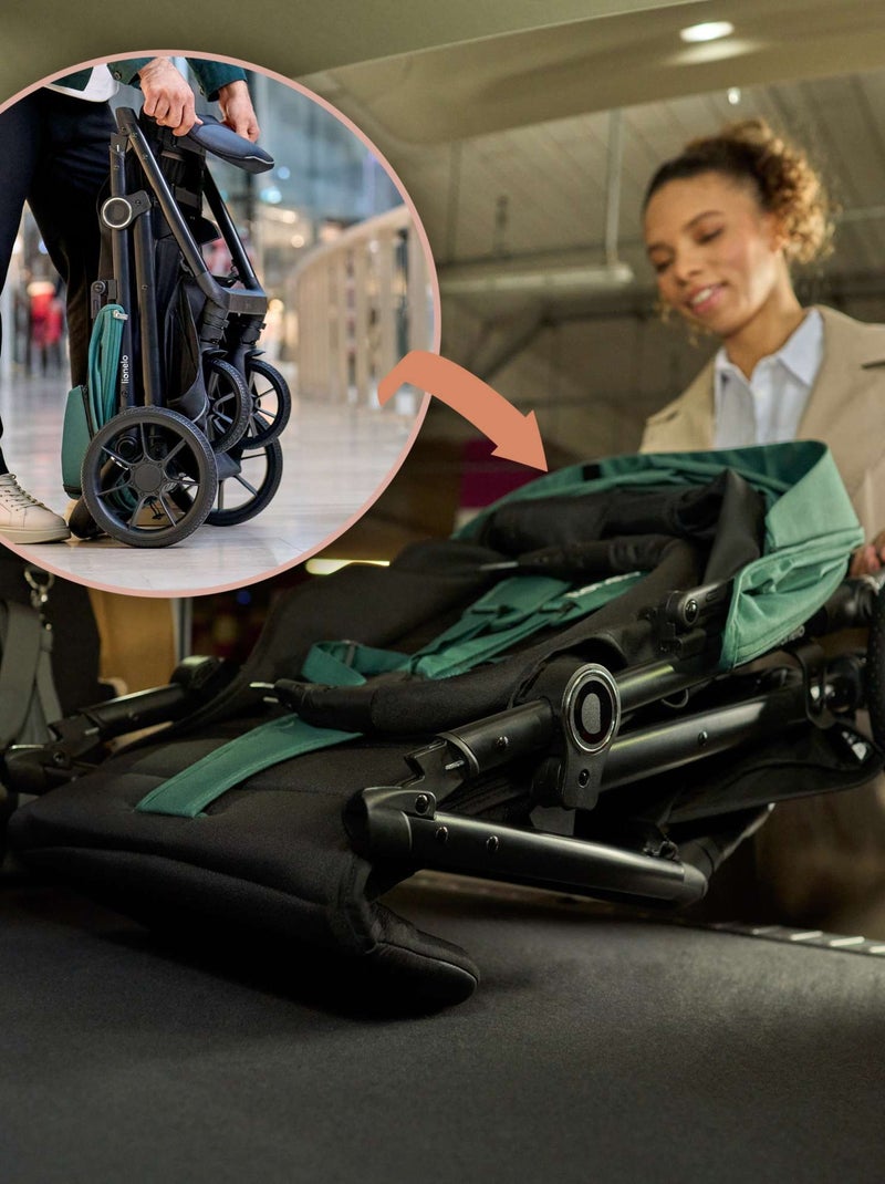 Poussette tout terrain LIONELO Mira - Jusqu'à 22 Kg - Grande surface - Grandes roues Vert - Kiabi