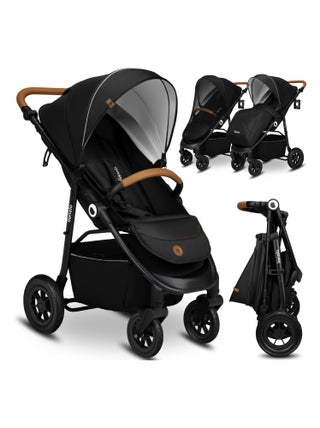Poussette tout terrain LIONELO Natt - Grand roues gonflables - Légère & pliable - Jusqu'à 22 kg