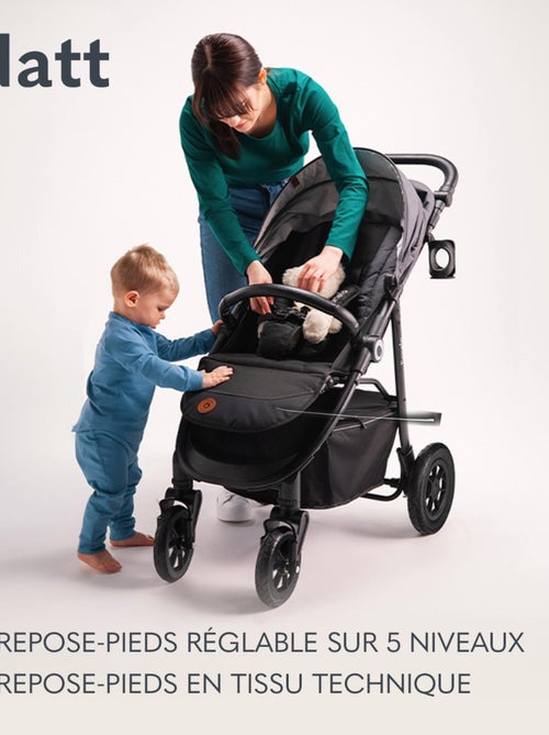 Poussette tout terrain LIONELO Natt - Grand roues gonflables - Légère & pliable - Jusqu'à 22 kg - Kiabi