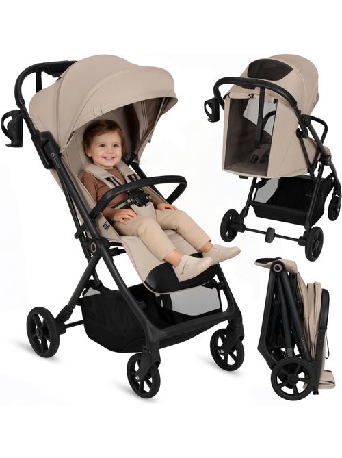 Poussette tout terrain LIONELO Tansi - Roues GravelTech - Amortissements - Légère - Pliage à une mai - Kiabi