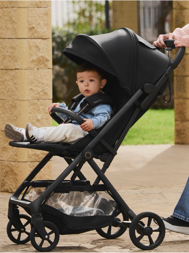 Poussette tout terrain LIONELO Tansi - Roues GravelTech - Amortissements - Légère - Pliage à une mai Taupe - Kiabi