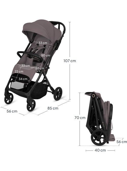 Poussette tout terrain LIONELO Tansi - Roues GravelTech - Amortissements - Légère - Pliage à une mai - Kiabi Poussette tout terrain LIONELO Tansi - Roues GravelTech - Amortissements - Légère - Pliage à une mai - Kiabi