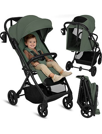 Poussette tout terrain LIONELO Tansi - Roues GravelTech - Amortissements - Légère - Pliage à une mai