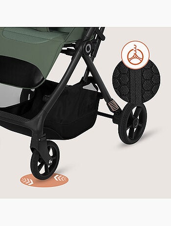 Poussette tout terrain LIONELO Tansi - Roues GravelTech - Amortissements - Légère - Pliage à une mai