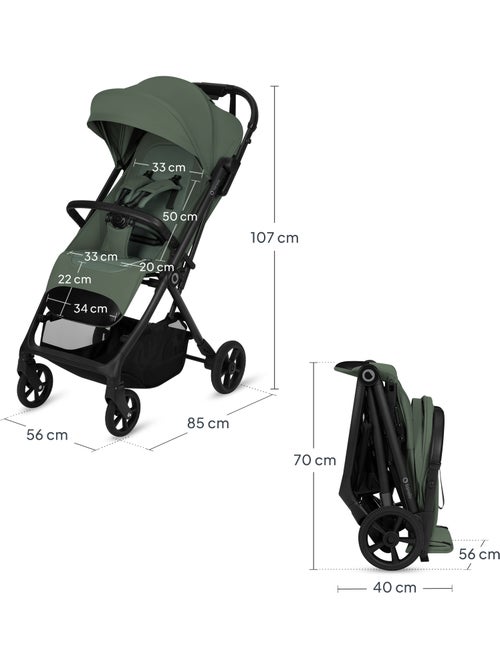 Poussette tout terrain LIONELO Tansi - Roues GravelTech - Amortissements - Légère - Pliage à une mai - Kiabi Poussette tout terrain LIONELO Tansi - Roues GravelTech - Amortissements - Légère - Pliage à une mai - Kiabi