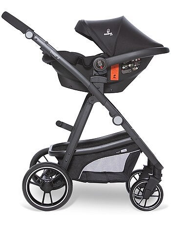 Poussette trio 3 en 1 convertible en nacelle, couvre-pieds et siège auto 0+ - Two+ 2