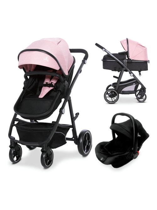 Poussette trio 3 en 1 convertible en nacelle, couvre-pieds et siège auto 0+ -  Two+ 2 - Kiabi