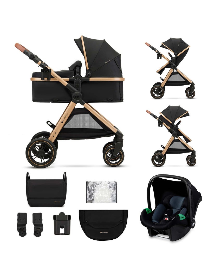 Poussette trio esme 3in1 modèle pratique et confortable Noir - Kiabi
