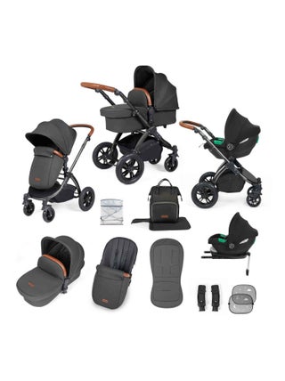 Poussette trio Ickle Bubba Stomp Luxe 12 pcs, siège auto i-Size, nacelle, chauffe-pieds, pluie
