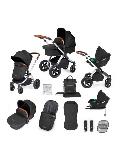 Poussette trio Ickle Bubba Stomp Luxe 12 pcs, siège auto i-Size, nacelle, chauffe-pieds, pluie - Kiabi