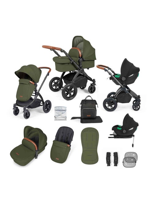 Poussette trio Ickle Bubba Stomp Luxe 12 pcs, siège auto i-Size, nacelle, chauffe-pieds, pluie - Kiabi