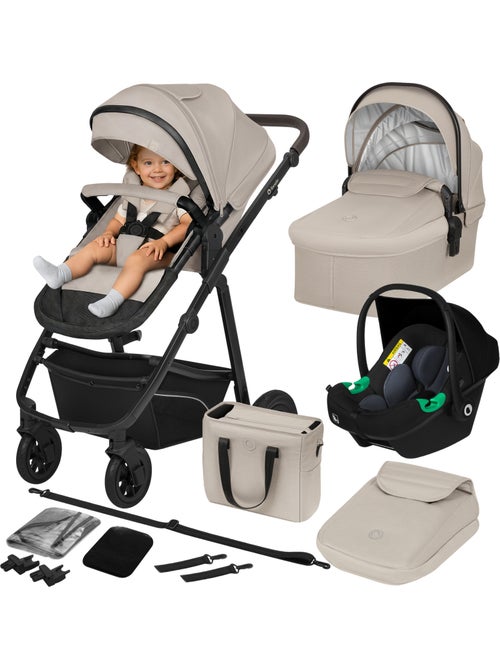 Poussette Trio LIONELO Bianka - Jusqu'? 22kg - Pack poussette, nacelle, si?ge auto et accessoires - Kiabi Poussette Trio LIONELO Bianka - Jusqu'? 22kg - Pack poussette, nacelle, si?ge auto et accessoires - Kiabi