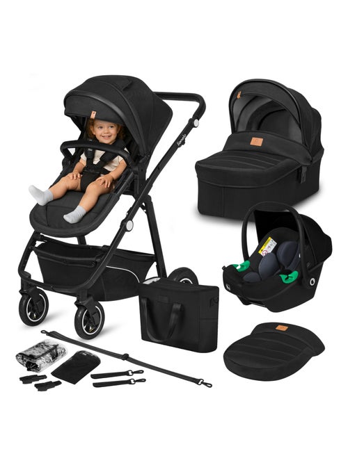 Poussette Trio LIONELO Bianka - Jusqu'? 22kg - Pack poussette, nacelle, si?ge auto et accessoires - Kiabi Poussette Trio LIONELO Bianka - Jusqu'? 22kg - Pack poussette, nacelle, si?ge auto et accessoires - Kiabi