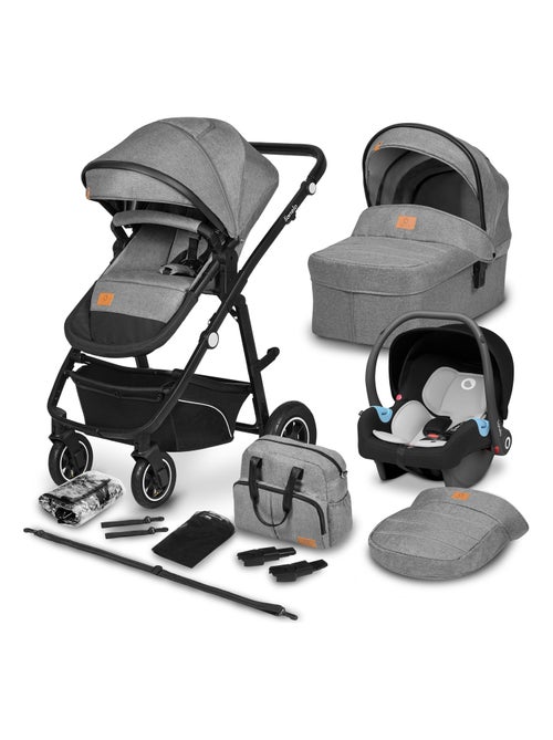 Poussette Trio LIONELO Bianka - Jusqu'à 22kg - Pack poussette, nacelle, siège auto et accessoires - Kiabi