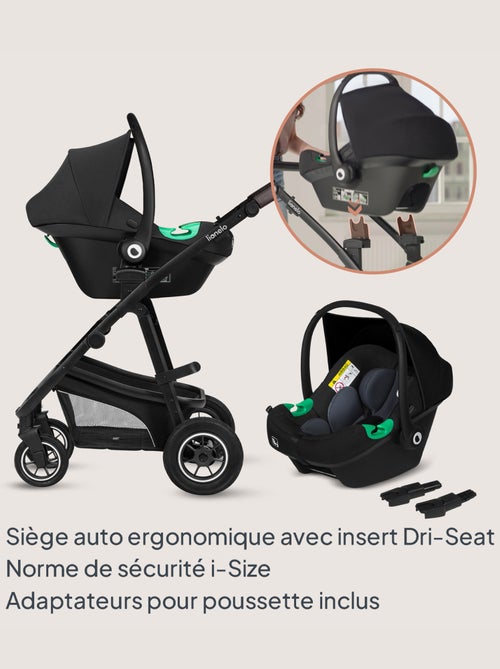 Poussette Trio LIONELO Bianka - Jusqu'à 22kg - Pack poussette, nacelle, siège auto et accessoires - Kiabi