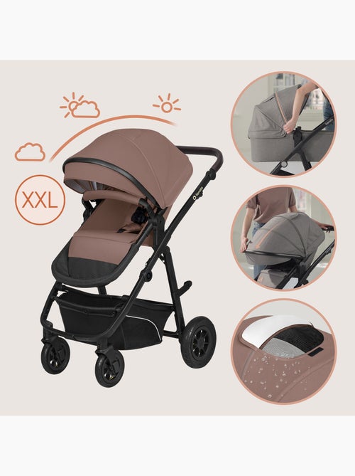 Poussette Trio LIONELO Bianka - Jusqu'à 22kg - Pack poussette, nacelle, siège auto et accessoires - Kiabi