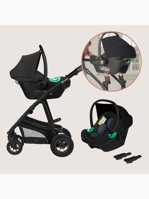Poussette Trio LIONELO Bianka - Jusqu'à 22kg - Pack poussette, nacelle, siège auto et accessoires - Kiabi