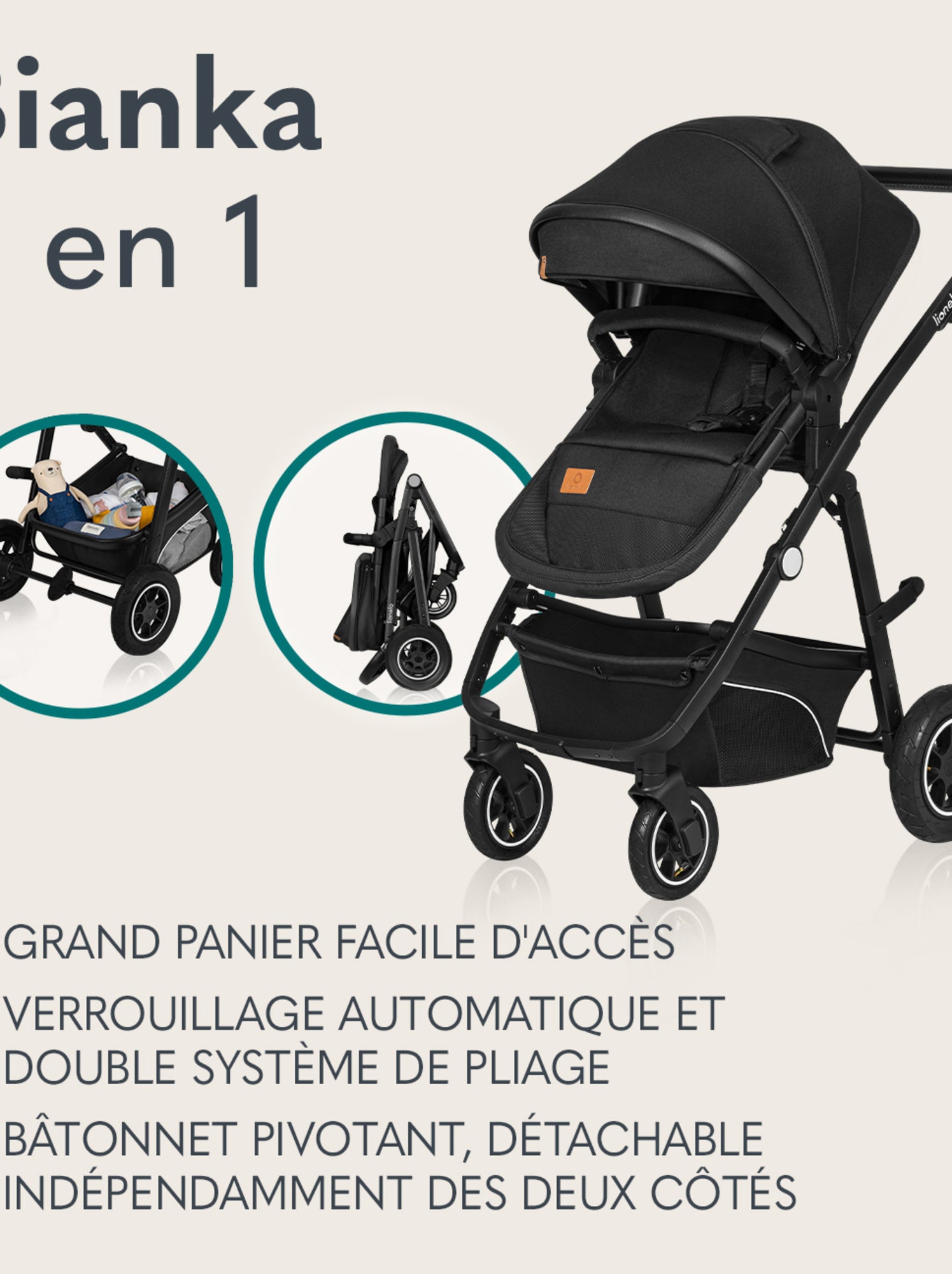 Kiabi poussette bébé on sale