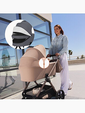 Poussette Trio LIONELO Carmine - Jusqu'à 22kg - Pack poussette, Nacelle, Cosi et Accessoires