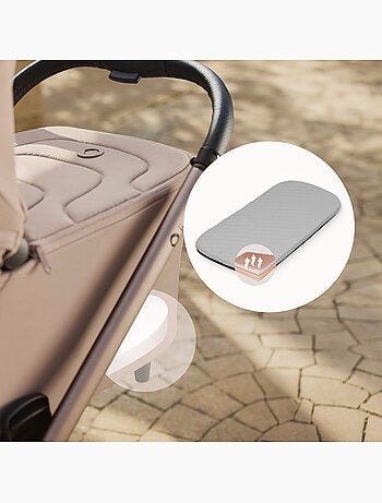 Poussette Trio LIONELO Carmine - Jusqu'à 22kg - Pack poussette, Nacelle, Cosi et Accessoires