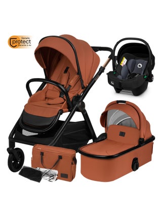 Poussette Trio LIONELO Layla - Jusqu'à 22kg - Pack poussette, Nacelle, Siège auto et Accessoires