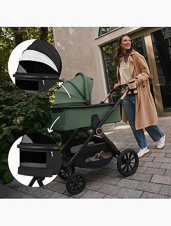 Poussette 3en1 LIONELO Layla - Pack poussette, Nacelle, Cosi et Accessoires - Jusqu'à 22kg