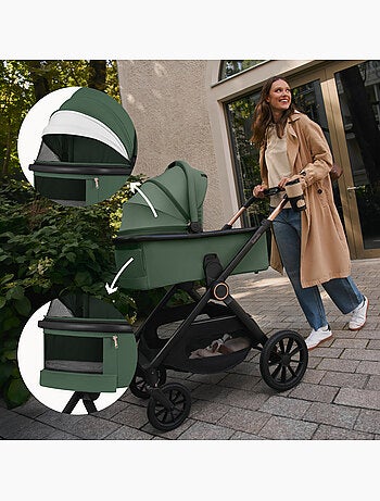 Poussette 3en1 LIONELO Layla - Pack poussette, Nacelle, Cosi et Accessoires - Jusqu'à 22kg