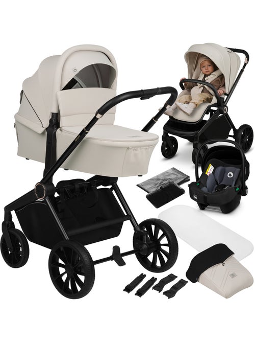 Poussette Trio LIONELO Mika Plus - Jusqu'à 4 ans - Poussette, Nacelle, Siege auto et Accessoires - Kiabi