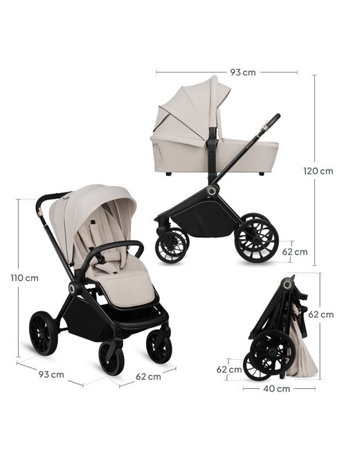 Poussette Trio LIONELO Mika Plus - Jusqu'à 4 ans - Poussette, Nacelle, Siege auto et Accessoires - Kiabi