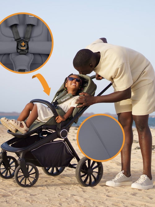 Poussette Trio LIONELO Mika Plus - Jusqu'à 4 ans - Poussette, Nacelle, Siege auto et Accessoires - Kiabi