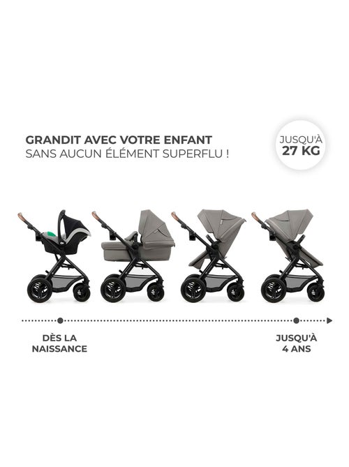 Poussette trio moov 2 modèle pratique et confortable - Kiabi