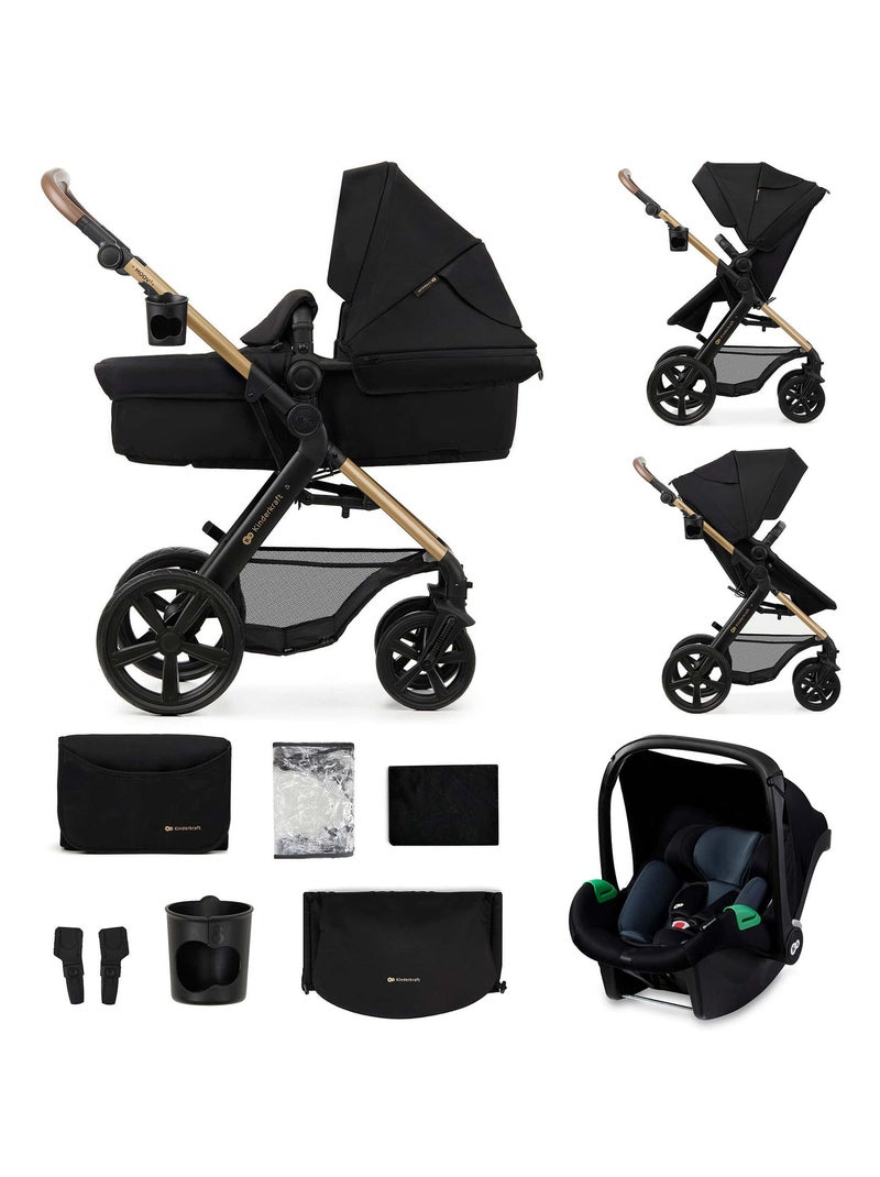 Poussette trio moov 2 modèle pratique et confortable Noir Noir - Kiabi