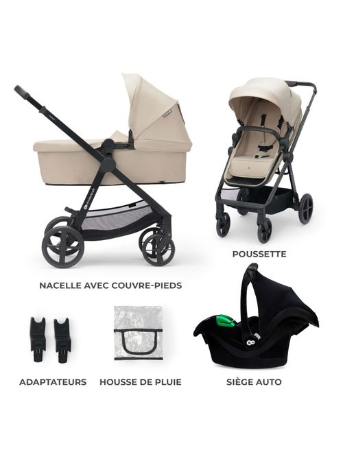 Poussette trio newly modèle pratique et confortable - Kiabi