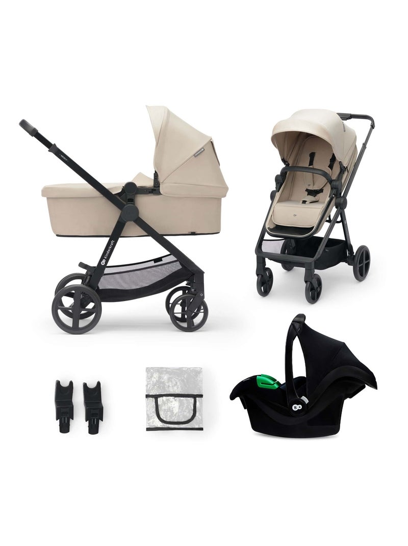 Poussette trio newly modèle pratique et confortable Beige/Noir - Kiabi